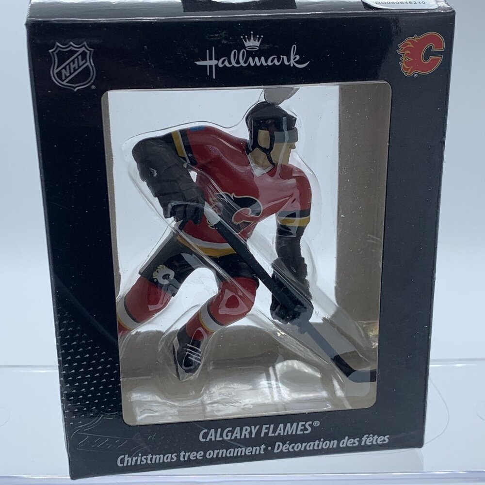 Hallmark NHL Calgary Flames Christmas Tree Ornament - Hockey Player